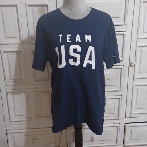 Navy Nike Team USA T-SHIRT size XL - Picture 1 of 6